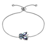 Butterfly Mystic Rainbow Topaz Bracelets Sterling Silver-Aurora Tears Jewelry